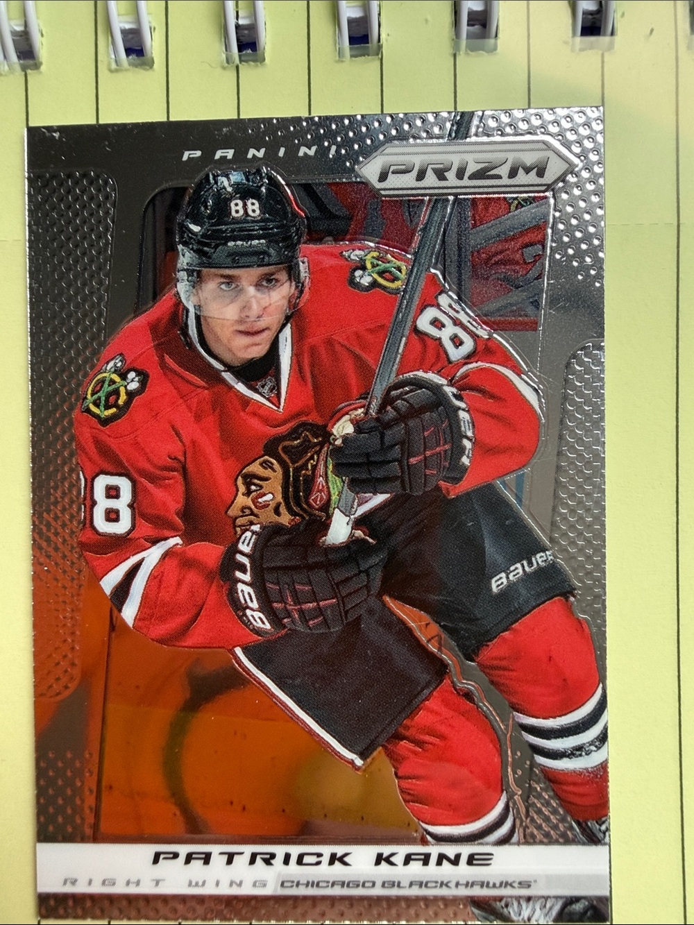 Panini Patrick Kane Hockey Card - Red and Black